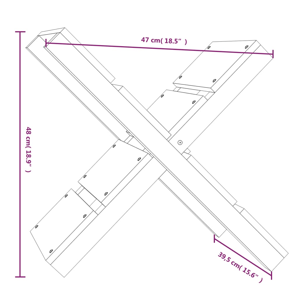 vidaXL Malkų laikiklis, baltas, 47x39,5x48cm, pušies medienos masyvas