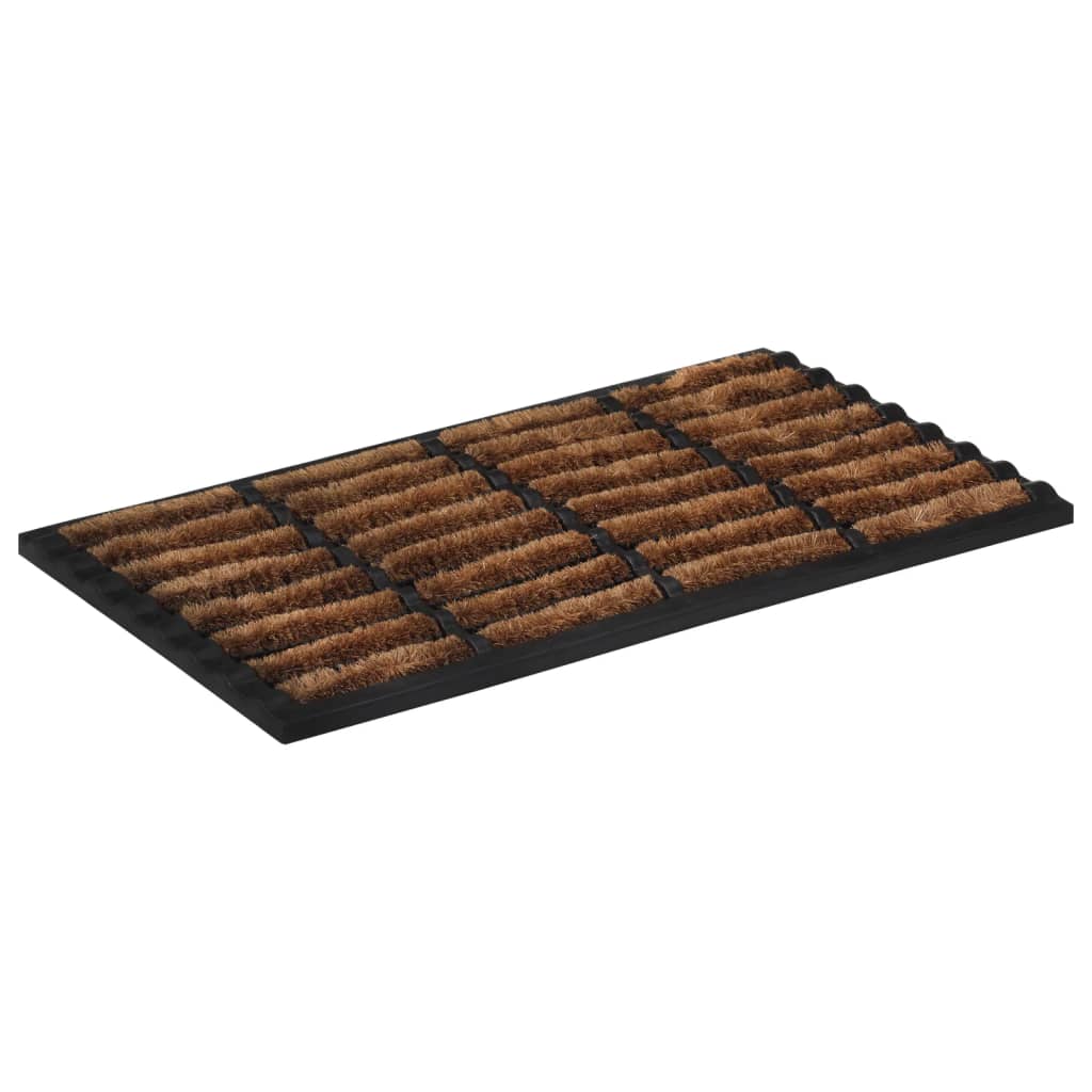 vidaXL Durų kilimėlis, 45x75cm, guma ir kokoso pluoštas, stačiakampis