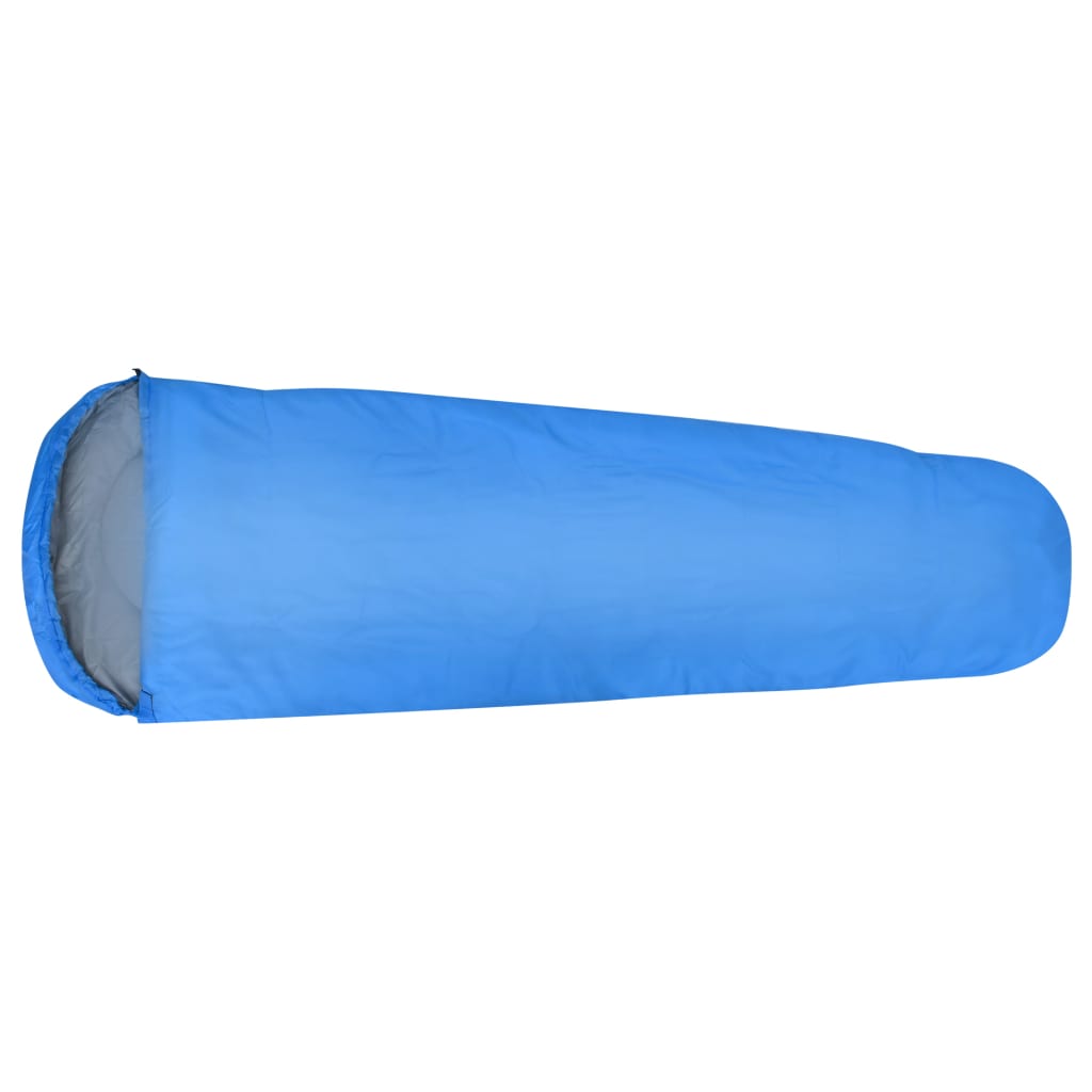 vidaXL Lengvi miegmaišiai, 2vnt., mėlynos spalvos, 15℃, 850g