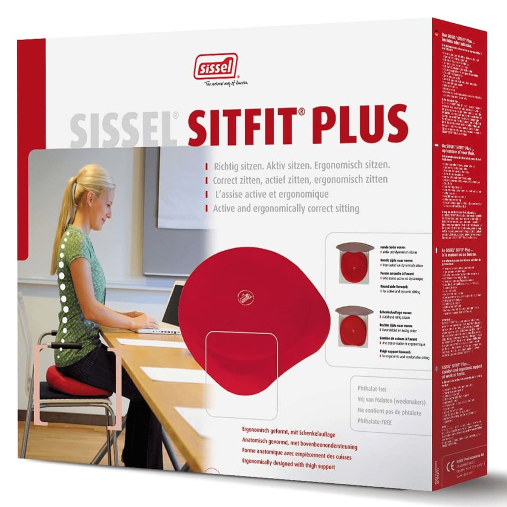 Sissel Sėdynės pagalvėlė Sitfit Plus, raudona, 2-1, SIS-160.071