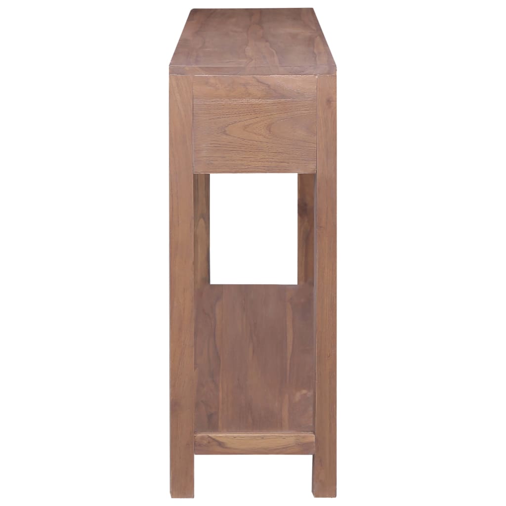 vidaXL Konsolinis staliukas, 145x30x80cm, tikmedžio medienos masyvas