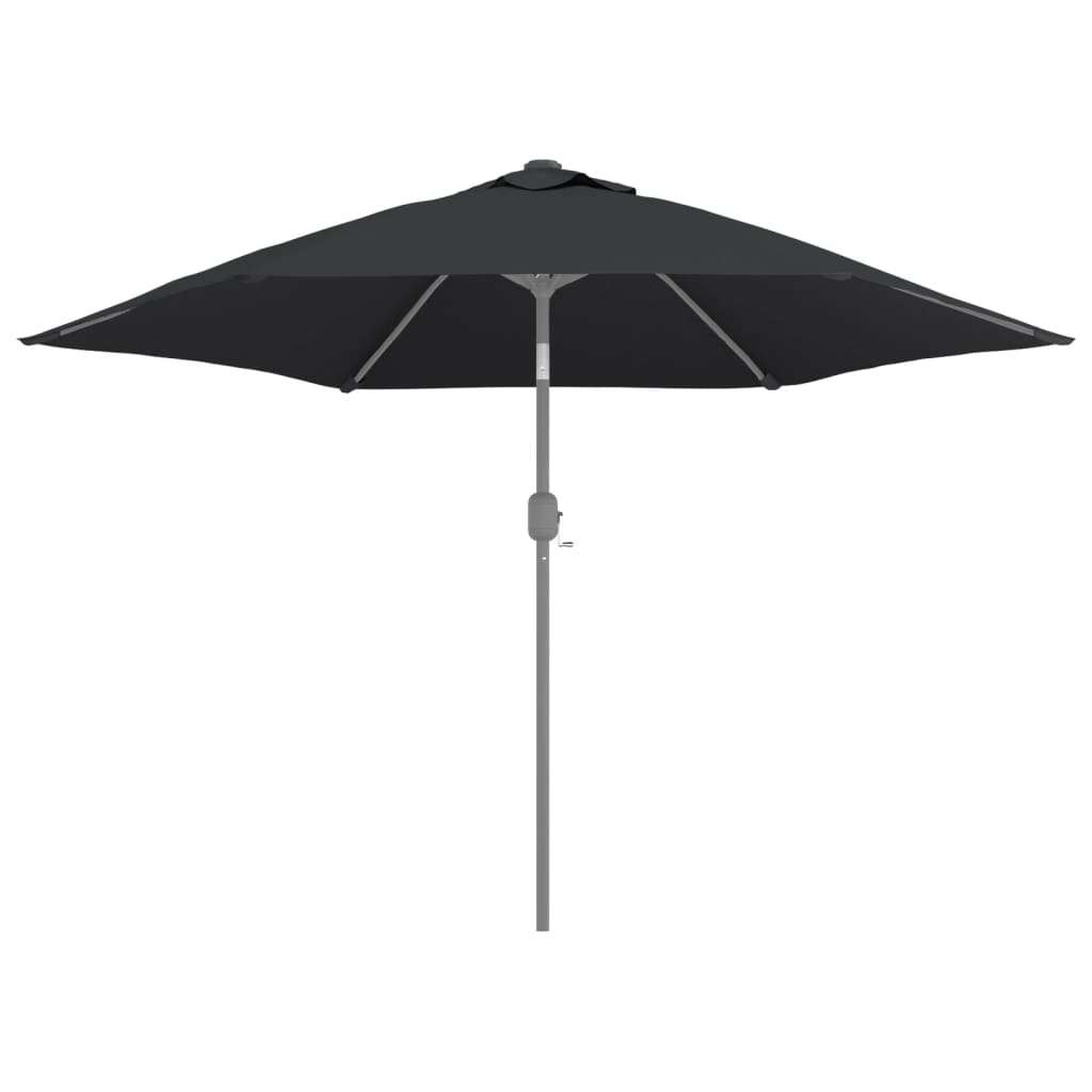 vidaXL Pakaitinis audinys lauko skėčiui nuo saulės, juodas, 300cm