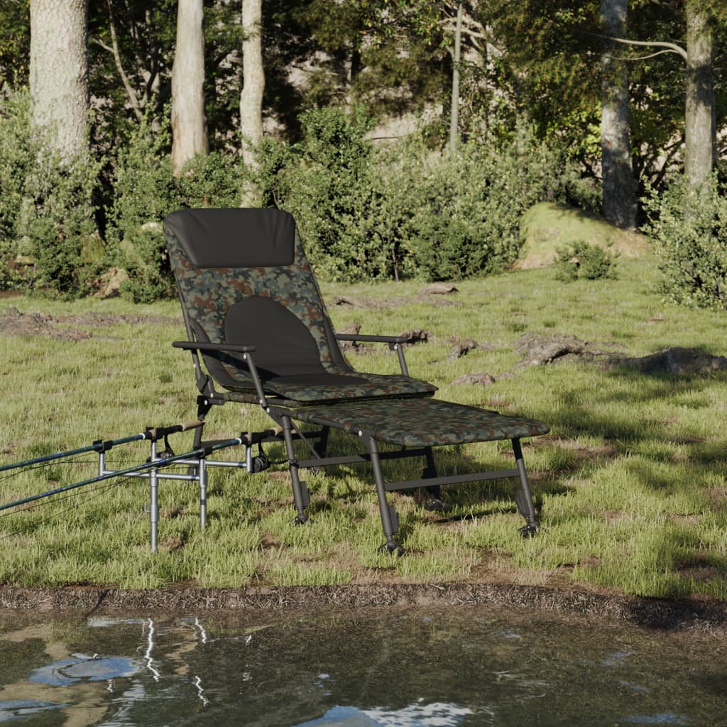 vidaXL Gultas-kėdė žvejybai su padukus nuo purvo turinčiomis kojomis