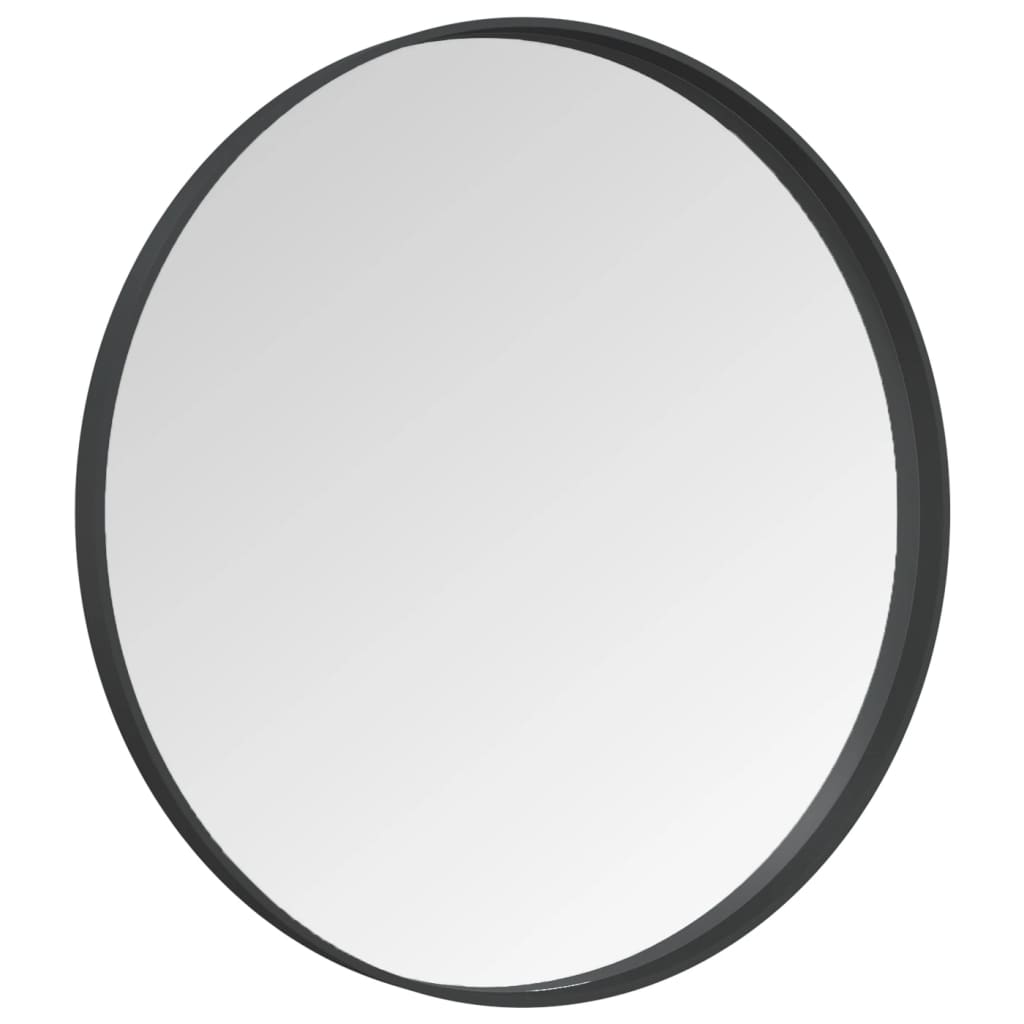 vidaXL Sieninis veidrodis, juodos spalvos, 60cm
