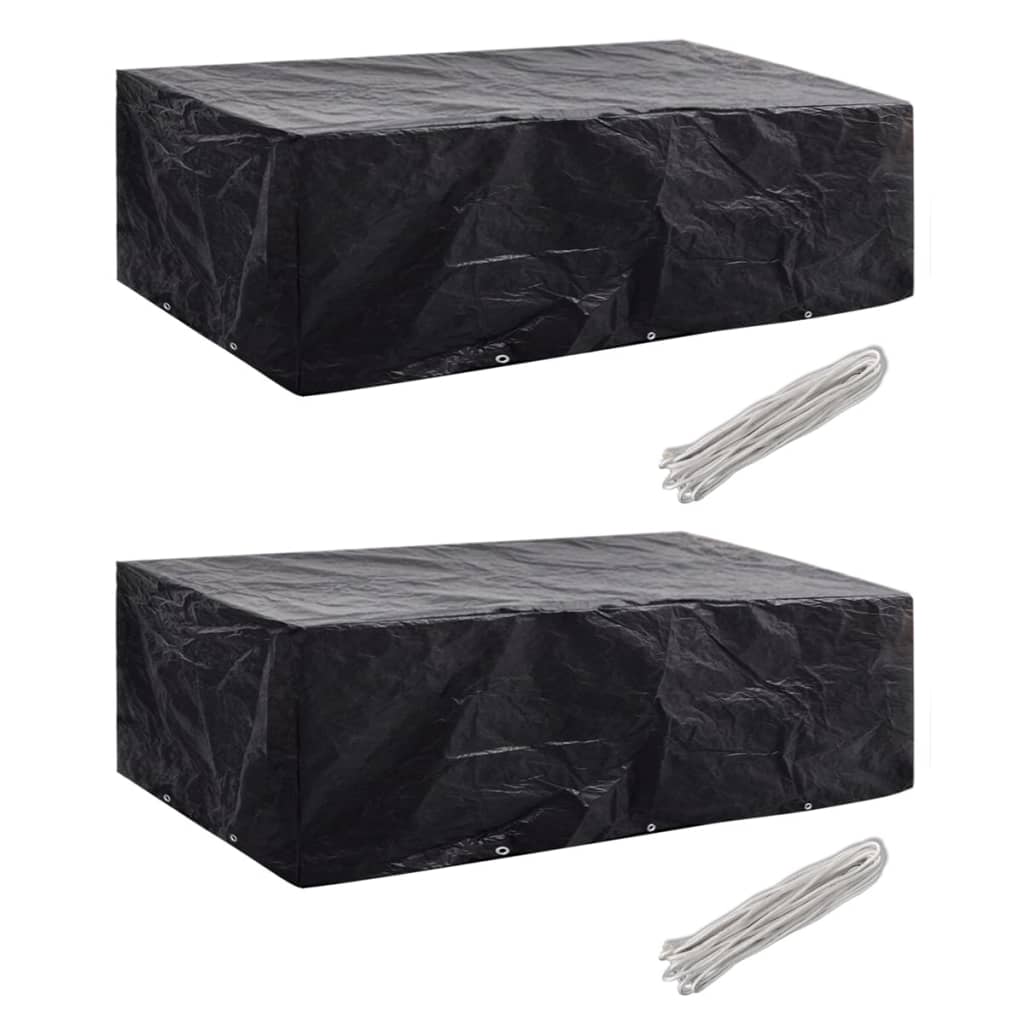 vidaXL Sodo baldų uždangalai, 2 vnt., 10 kilpų, 300x140cm, (2x41642)