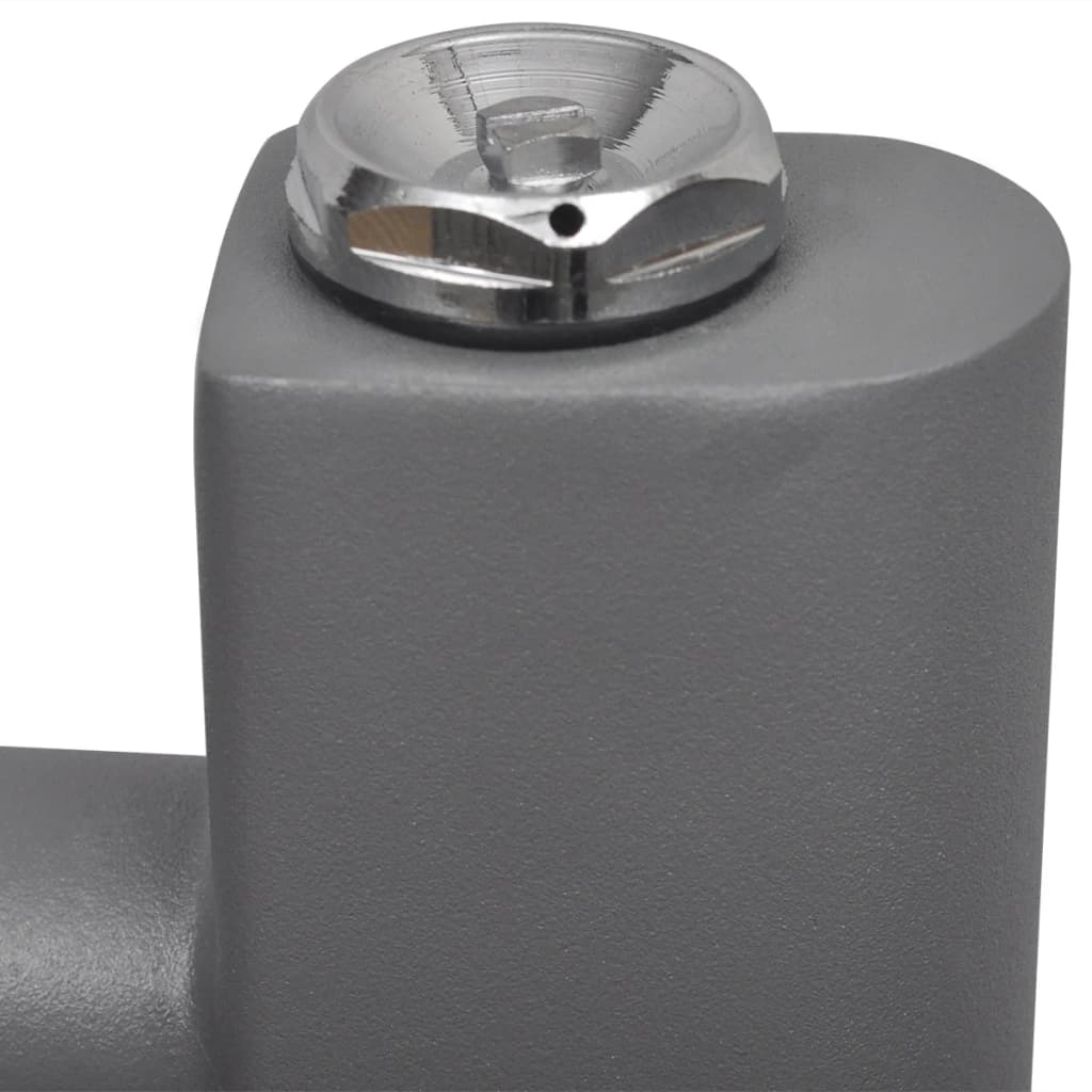 Radiatorius/rankšluosčių džiovykla vonios kambariui, pilkas, 480x480mm
