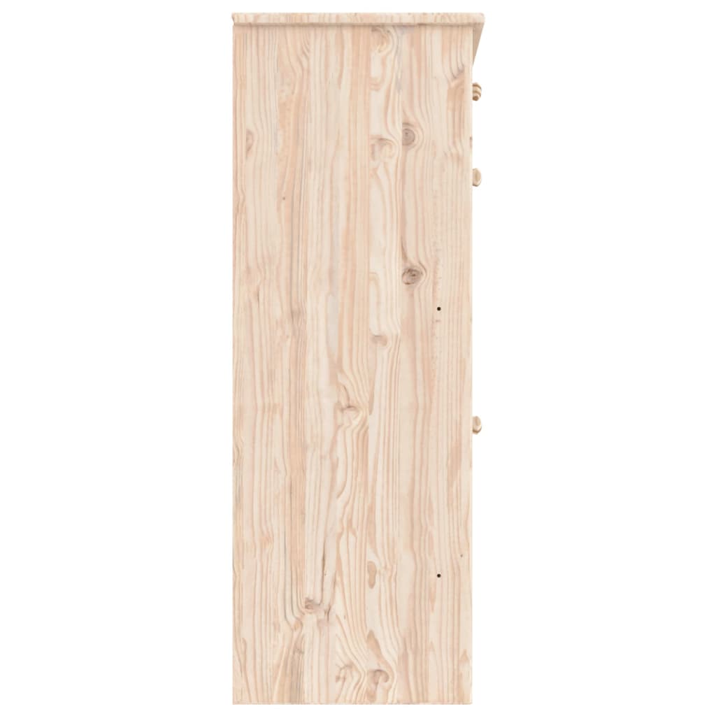 vidaXL Batų spintelė ALTA, 77x35x96cm, pušies medienos masyvas