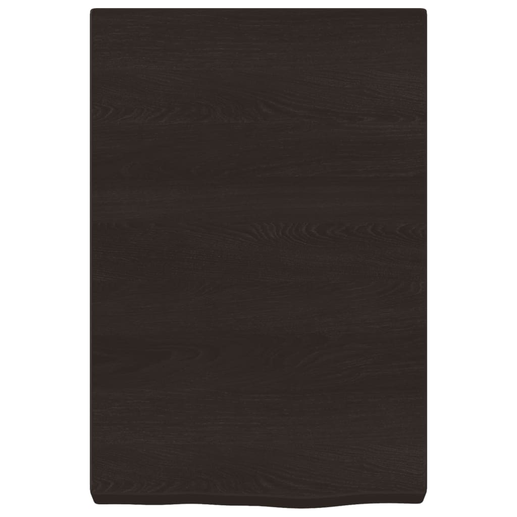 vidaXL Vonios stalviršis, tamsiai rudas, 40x60x(2–6) cm, mediena