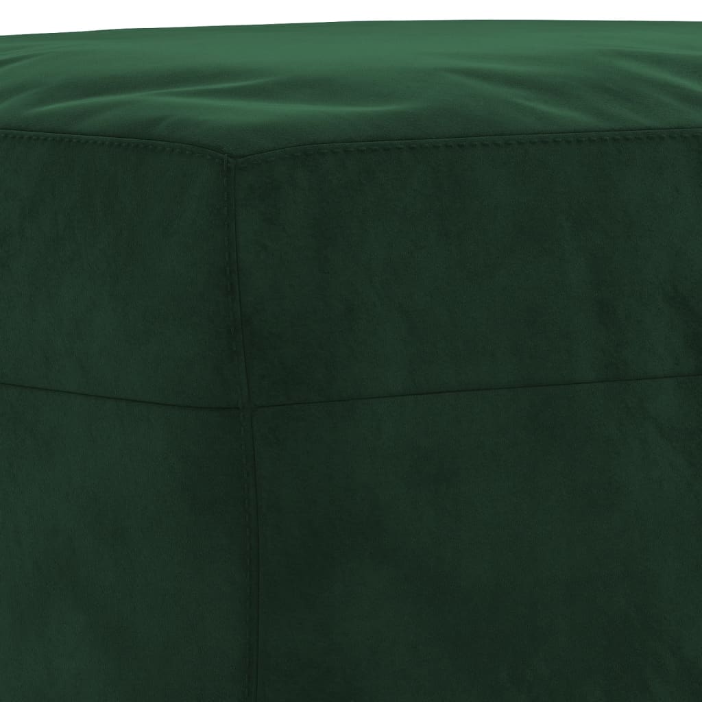 vidaXL Suoliukas, tamsiai žalios spalvos, 70x35x41cm, aksomas