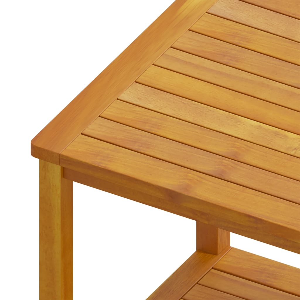 vidaXL Šoninis staliukas, akacijos medienos masyvas, 45x45x45cm