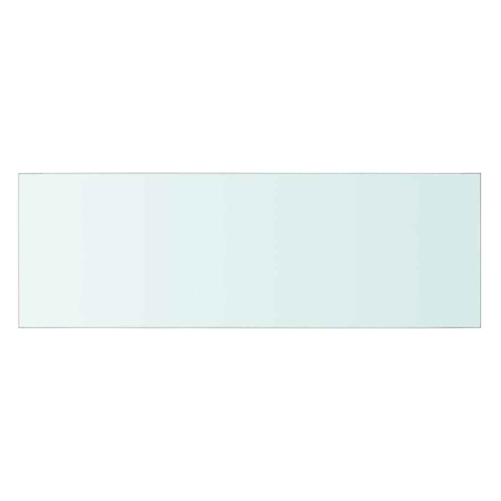 vidaXL Lentynos, 2vnt., skaidrios, 60x20cm, stiklo plokštė (243824x2)
