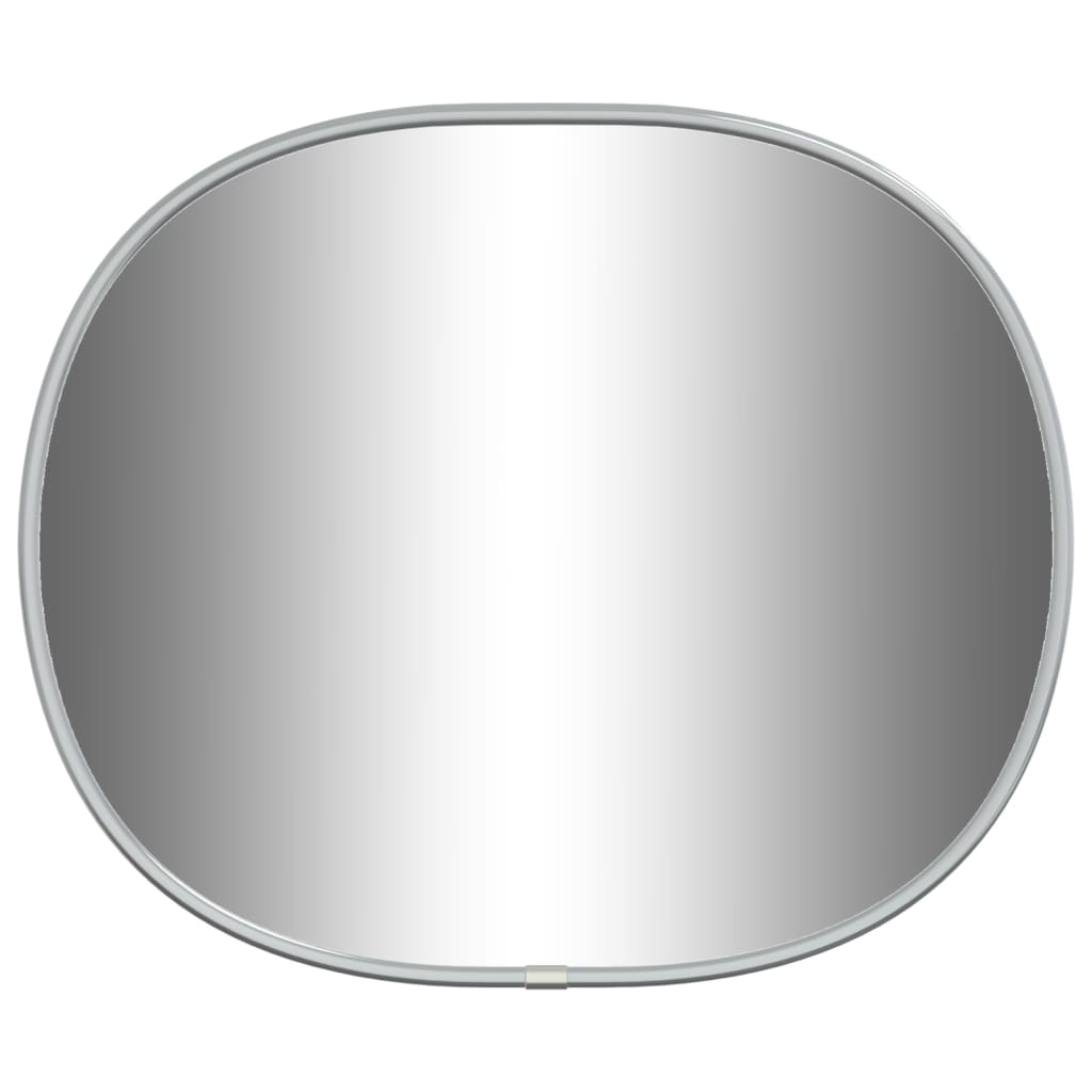 vidaXL Sieninis veidrodis, sidabrinės spalvos, 30x25cm