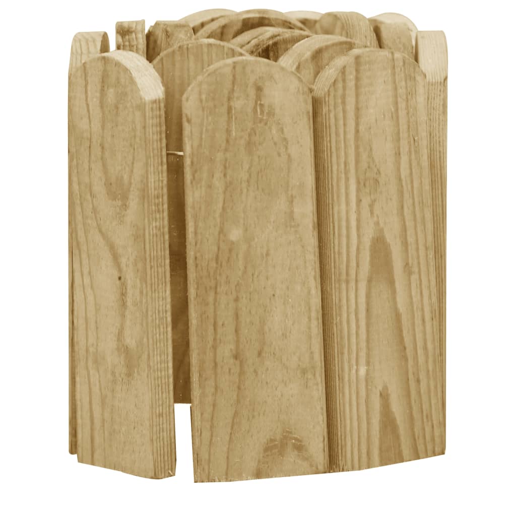 vidaXL Pertvaros ritiniai, 3vnt., 120cm, impregnuota pušies mediena