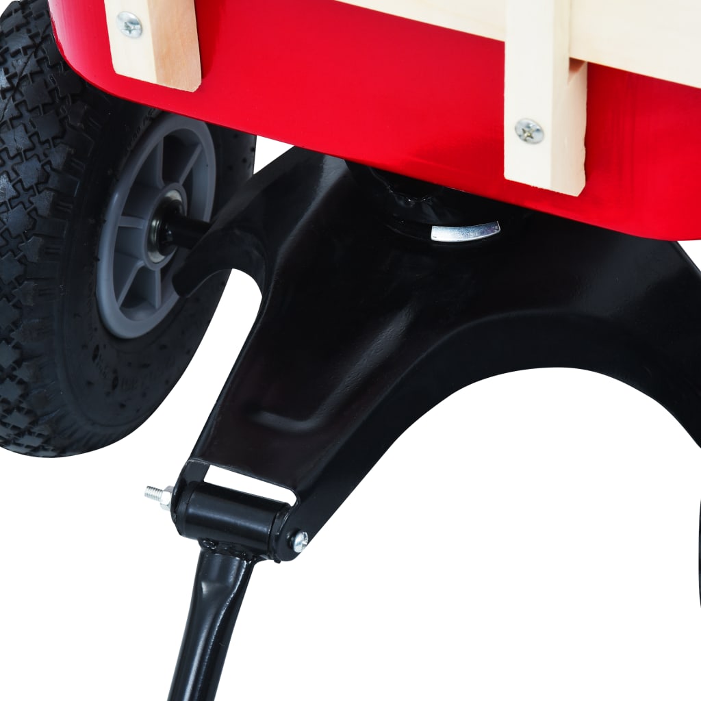 vidaXL Rankinis vežimėlis, raudonos spalvos, 150kg