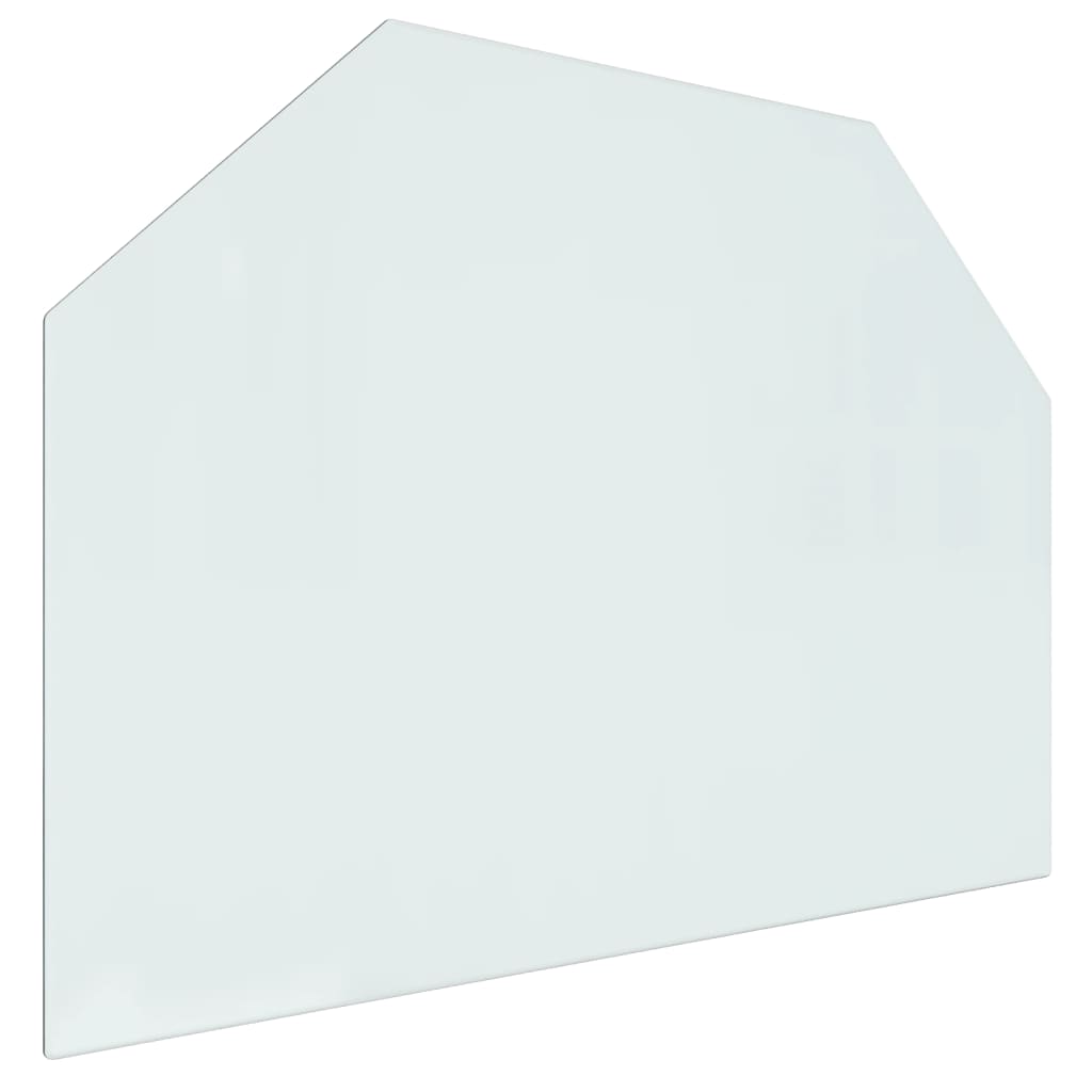 vidaXL Židinio stiklo plokštė, 80x60 cm, šešiakampė