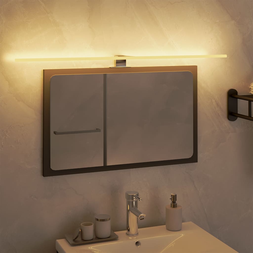 vidaXL LED veidrodžio šviestuvas, šiltos baltos spalvos, 7,5W, 80cm