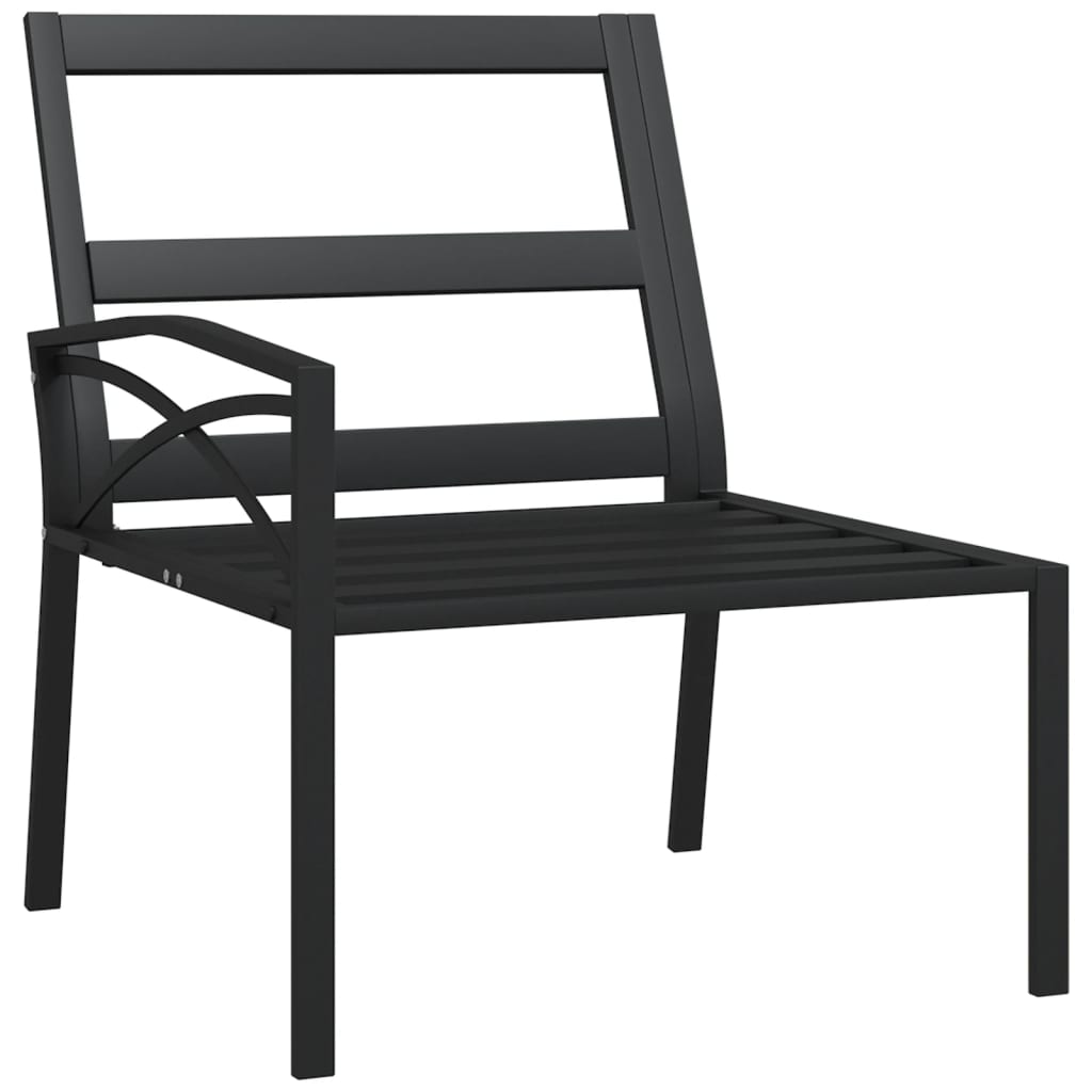 vidaXL Sodo kėdės su smėlio pagalvėlėmis, 2vnt., 62x75x79cm, plienas