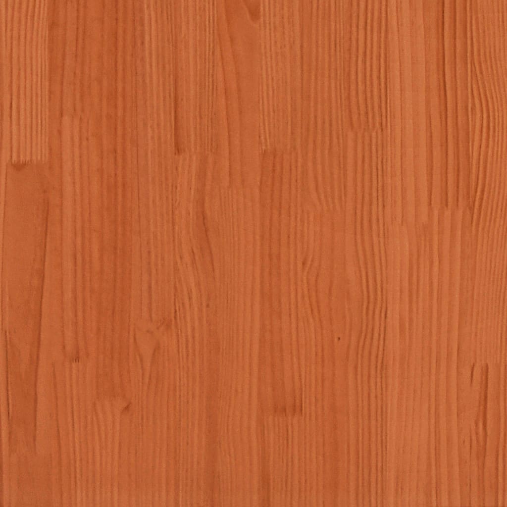 vidaXL Sodo lovelis, vaško rudas, 31x31x31cm, pušies medienos masyvas