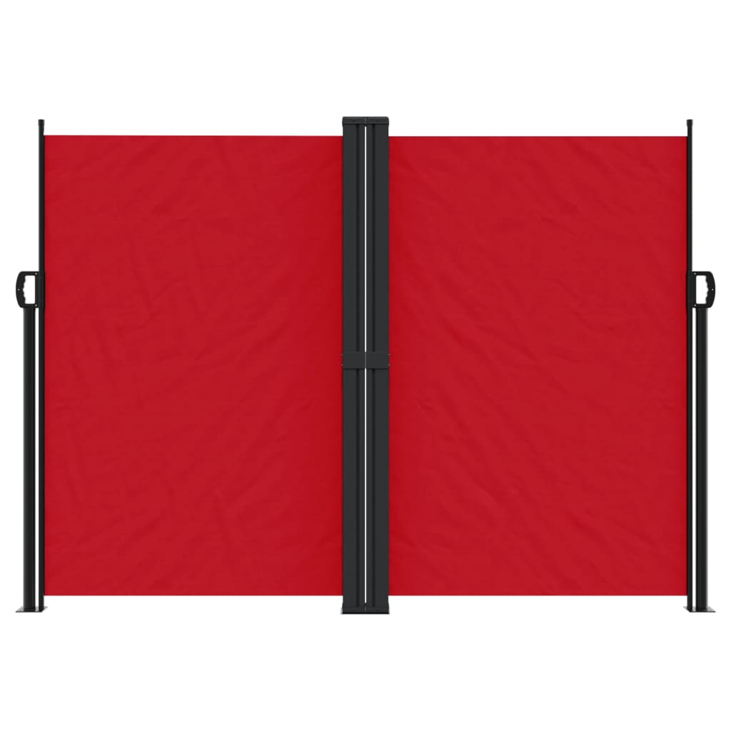 vidaXL Ištraukiama šoninė markizė, raudonos spalvos, 180x600cm
