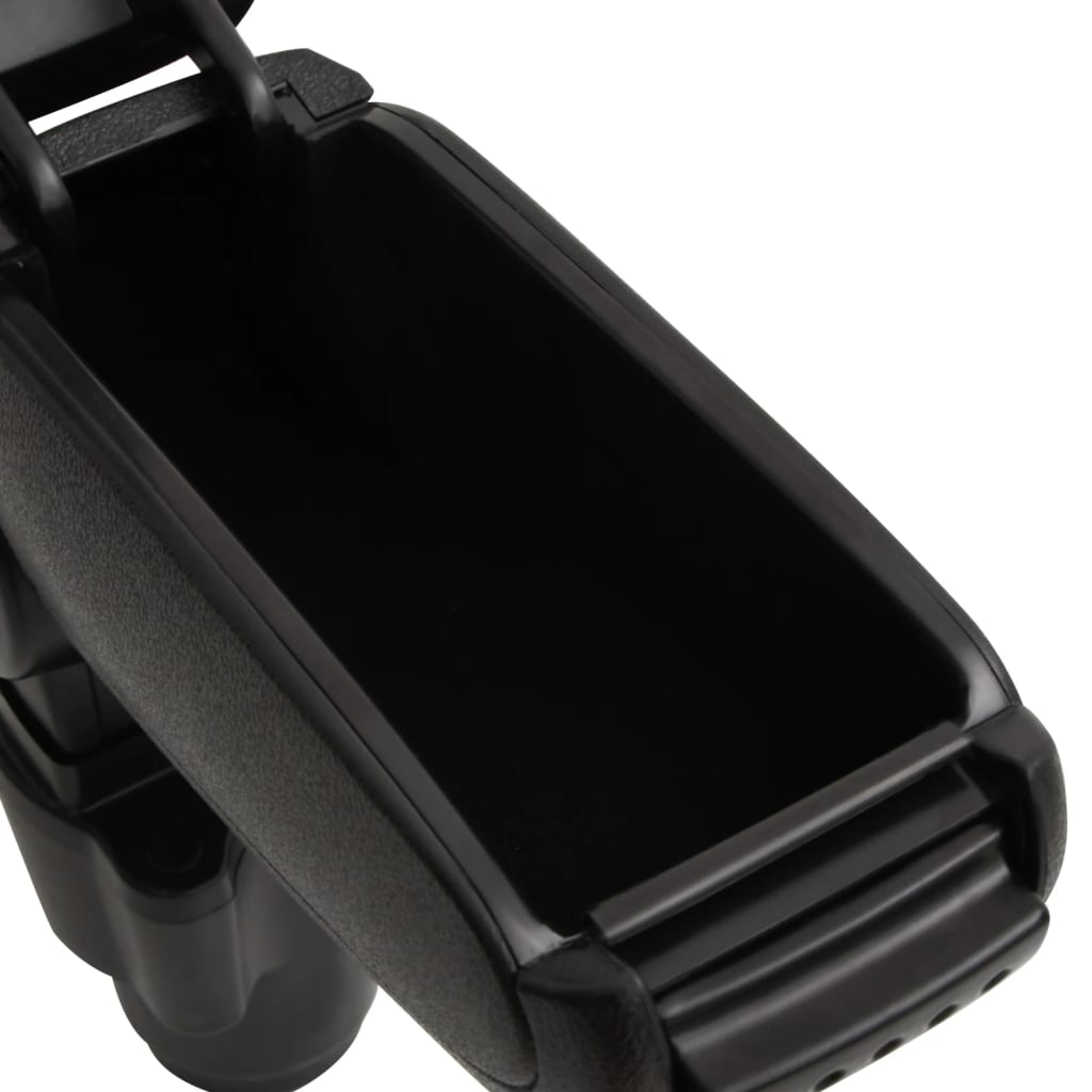 vidaXL Automobilio porankis, juodos spalvos, 12x33x(34–50)cm, ABS