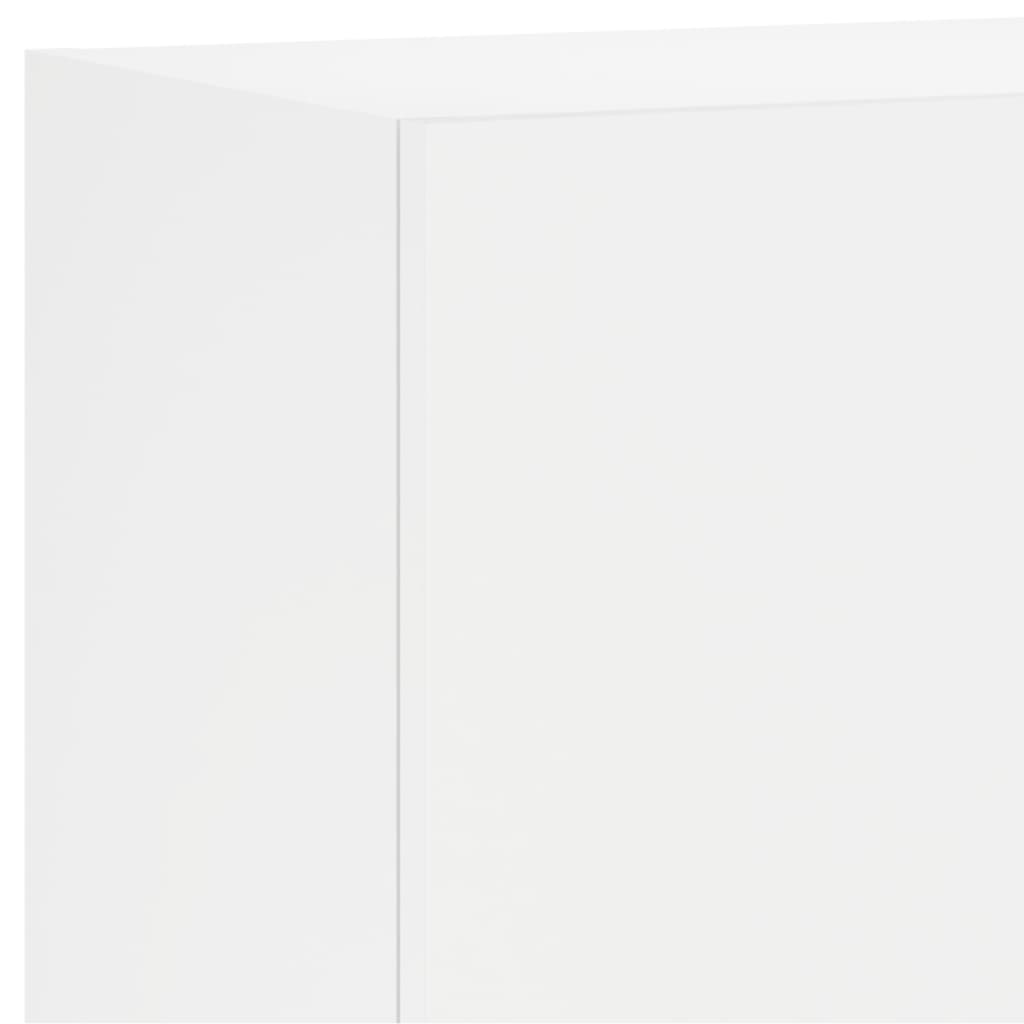 vidaXL Sieninė TV sekcija, 5 dalių, baltos spalvos, apdirbta mediena