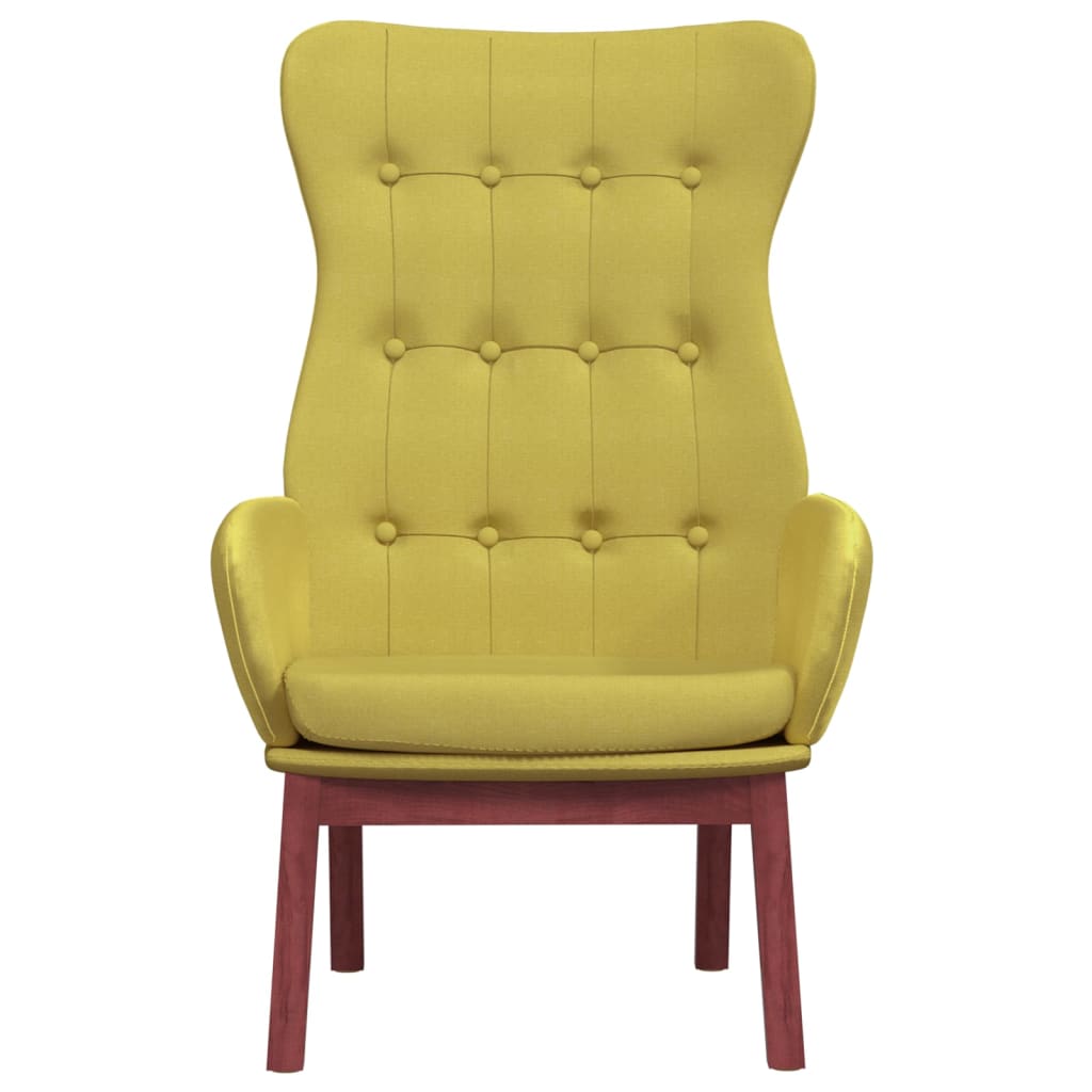 vidaXL Poilsio kėdė, šviesiai žalios spalvos, audinys