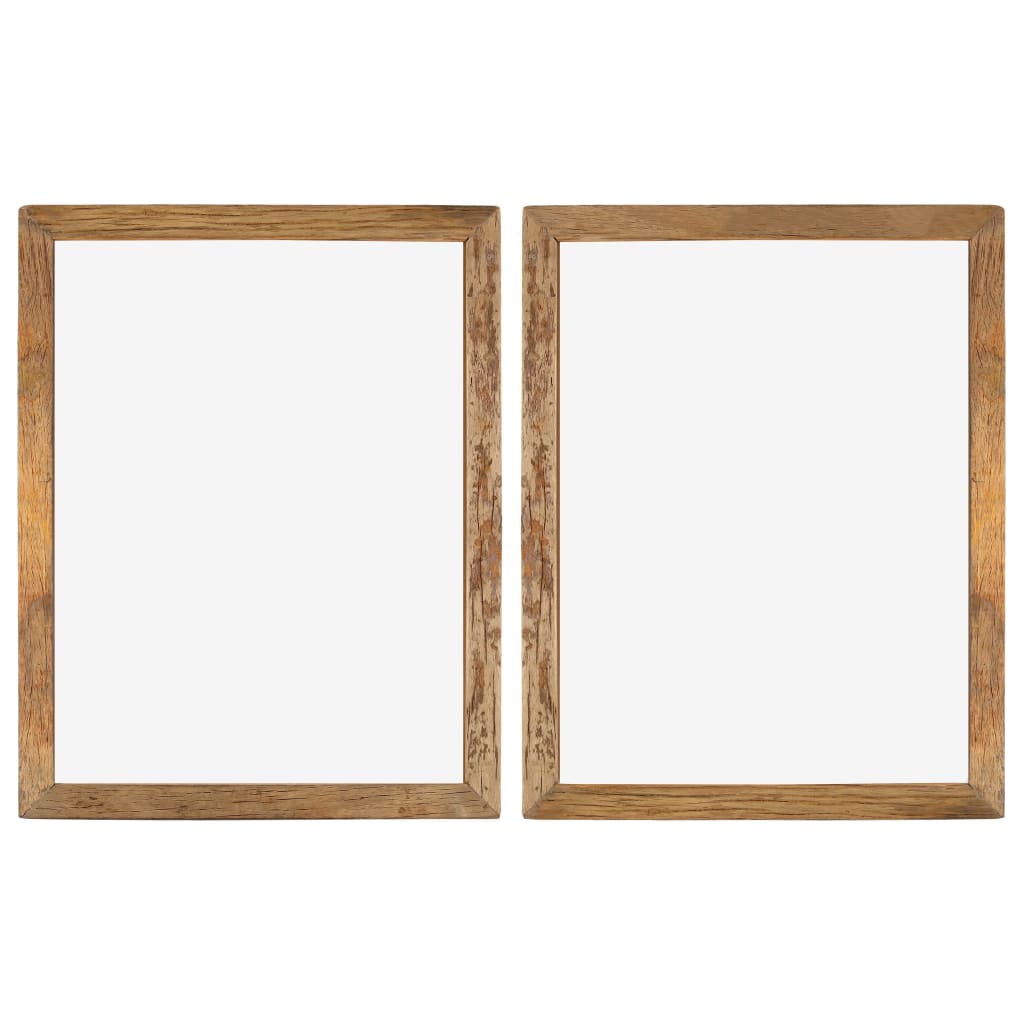 vidaXL Nuotraukų rėmeliai, 2vnt., 90x70cm, medienos masyvas ir stiklas