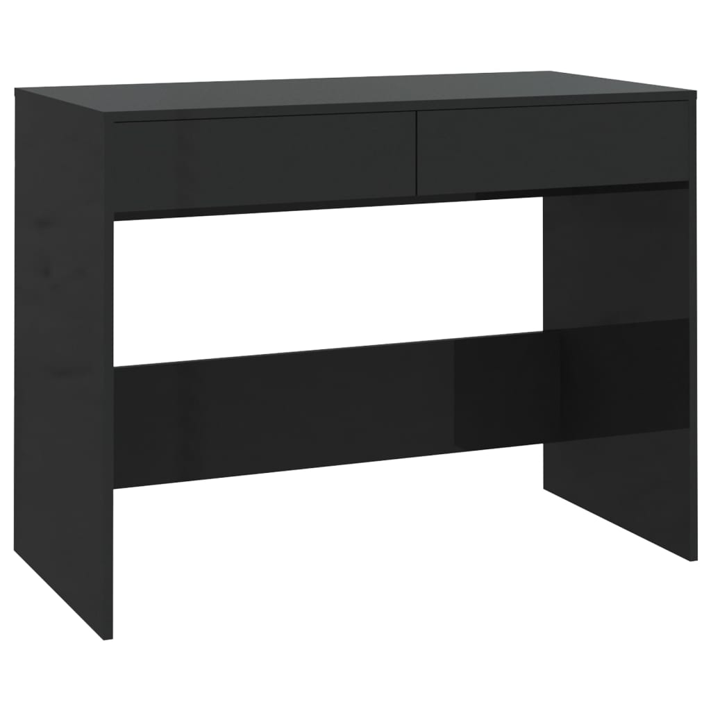 vidaXL Rašomasis stalas, juodos spalvos, 101x50x76,5cm, MDP