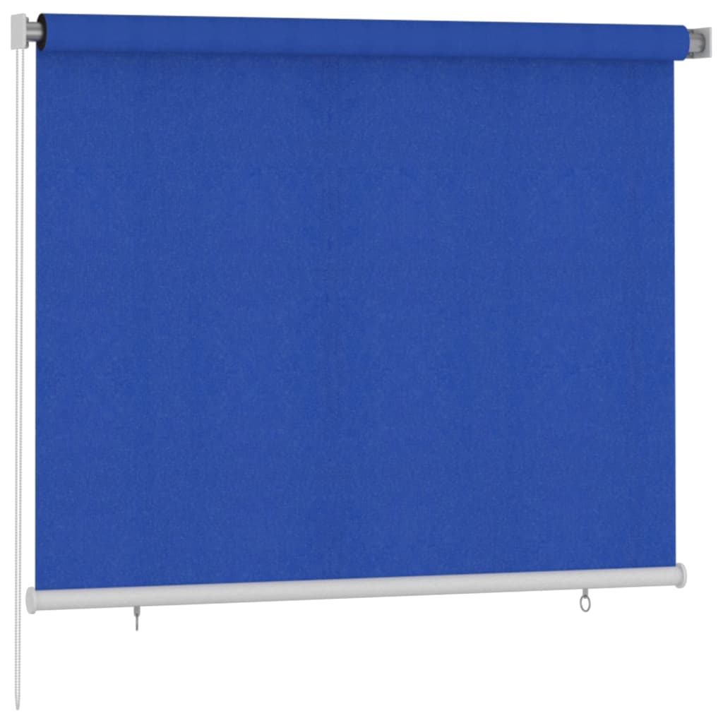 vidaXL Lauko roletas, mėlynos spalvos, 180x140cm, HDPE