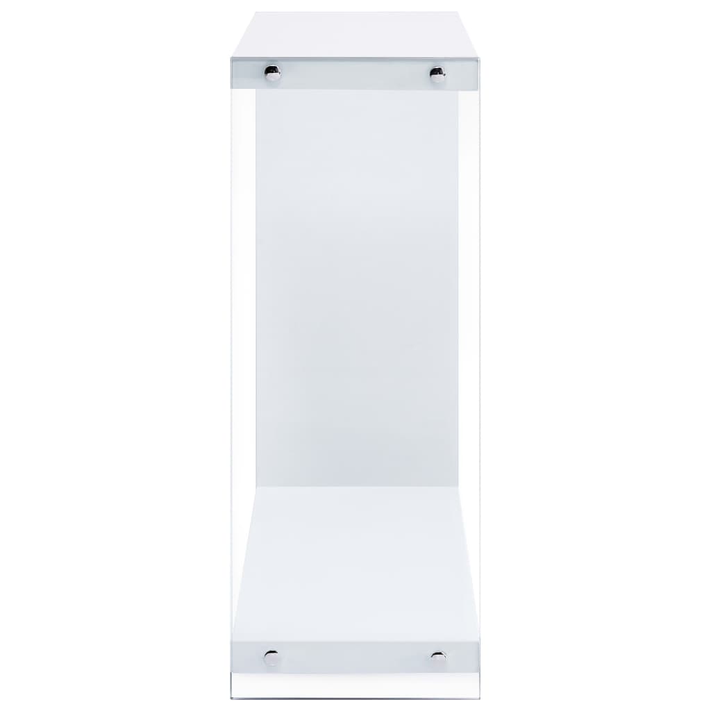 vidaXL Konsolinis staliukas, baltos spalvos, 80x29x75,5 cm, MDF