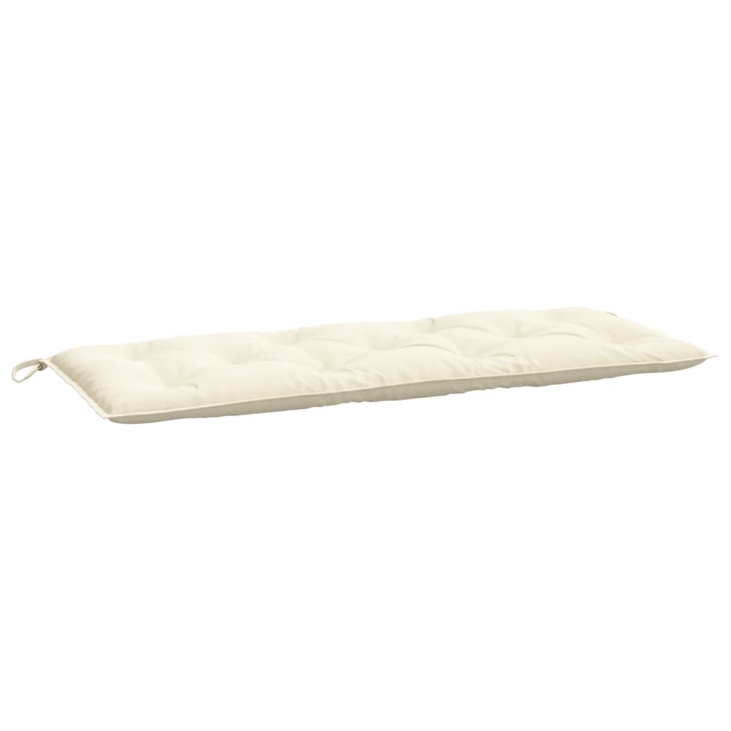 vidaXL Sodo suoliuko pagalvėlė, kreminės spalvos, 120x50x7cm, audinys