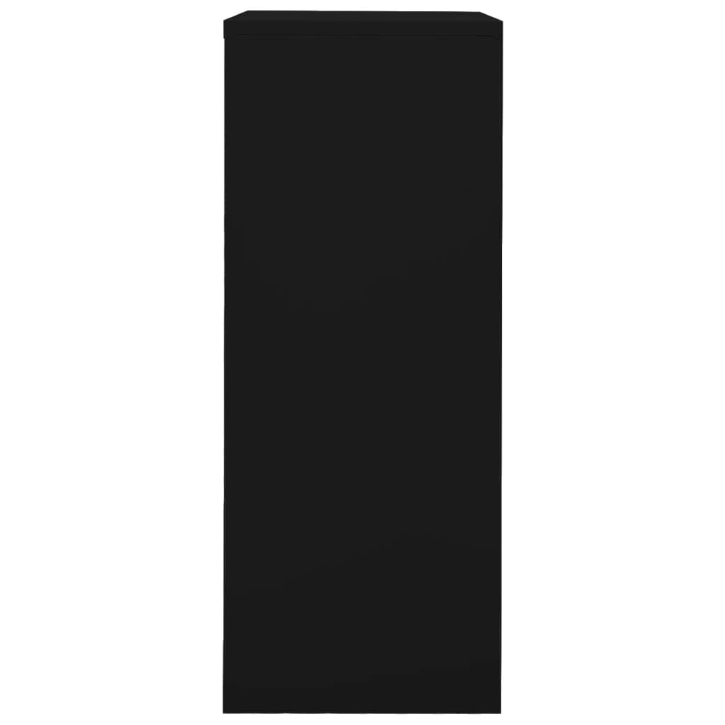 vidaXL Biuro spintelė, juodos spalvos, 90x40x102cm, plienas