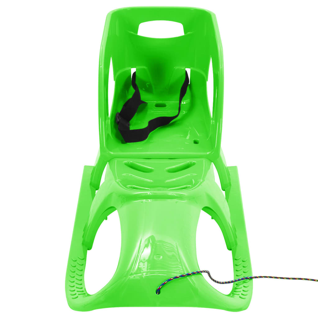 vidaXL Rogės su sėdyne, žalios, 102,5x40x23cm, polipropilenas