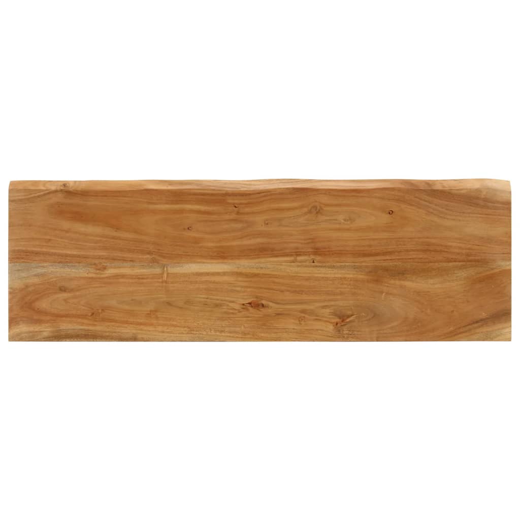 vidaXL Suoliukas su gyvu kraštu, 105cm, akacijos medienos masyvas