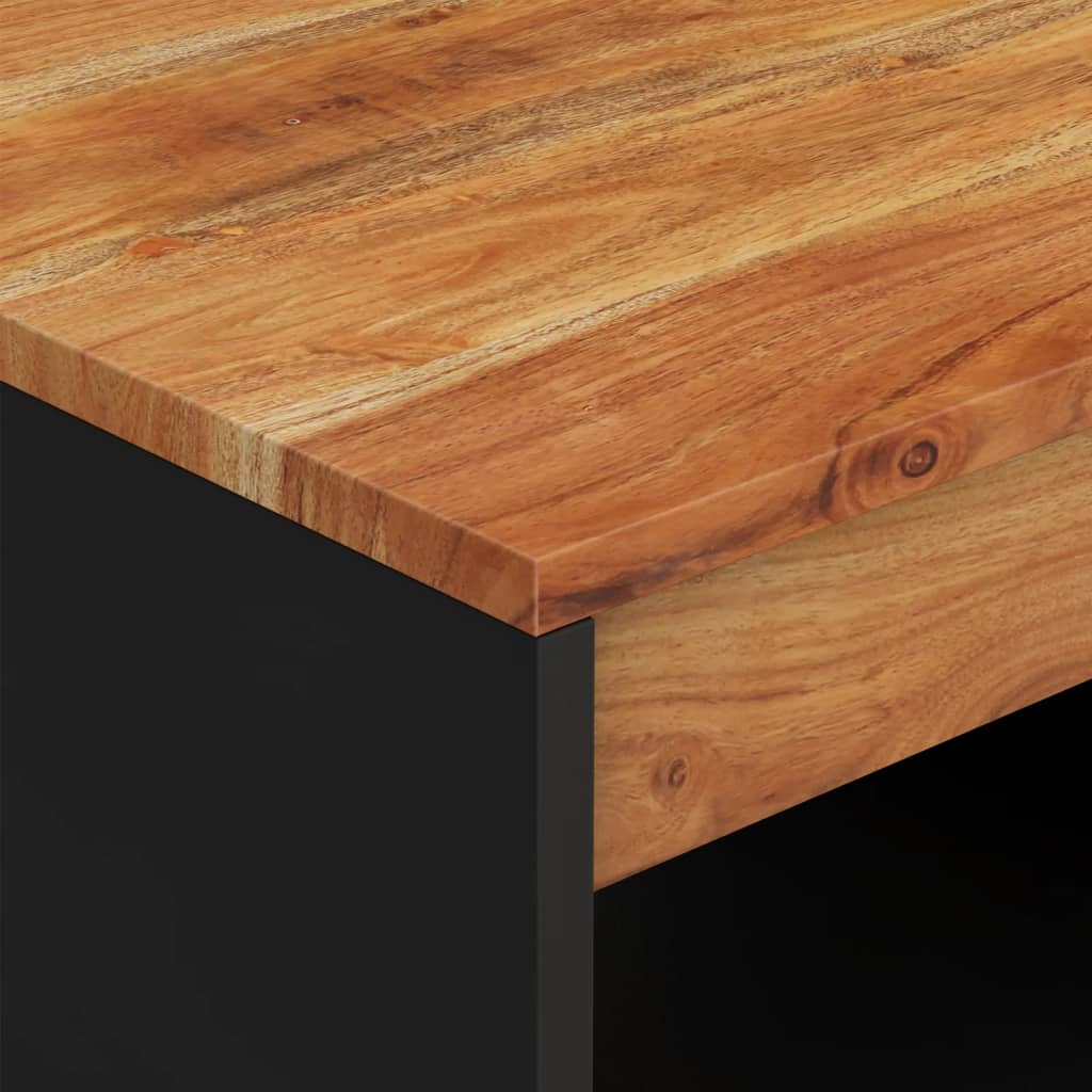 vidaXL Kavos staliukas, 90x50x40cm, akacijos medienos masyvas