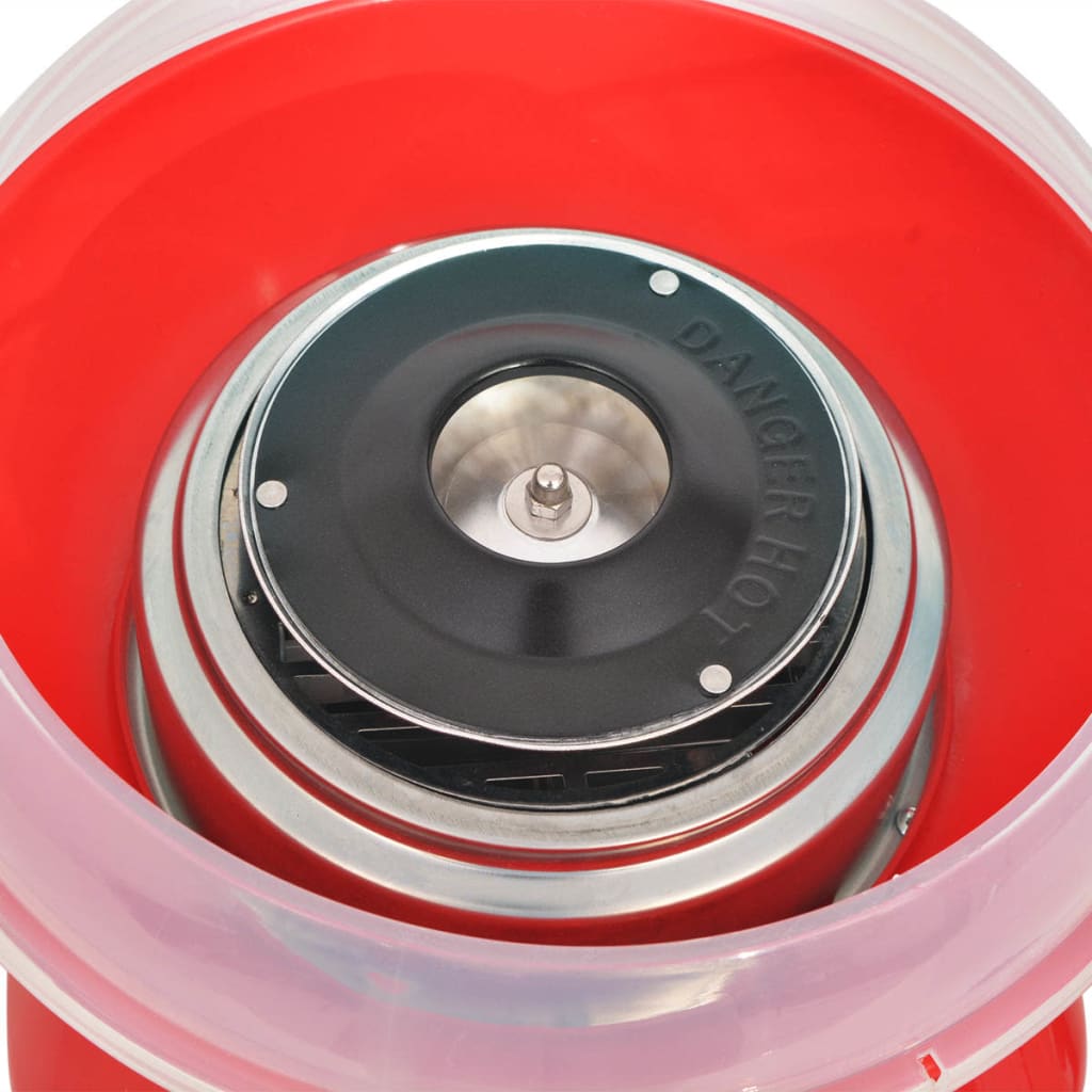 vidaXL Cukraus vatos gaminimo aparatas, 480 W, raudonas