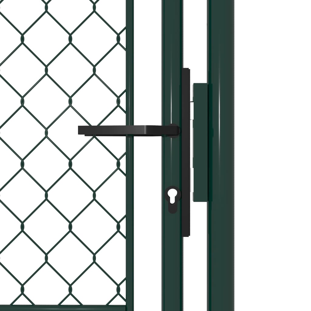 vidaXL Sodo vartai, žalios spalvos, 100x125cm, plienas