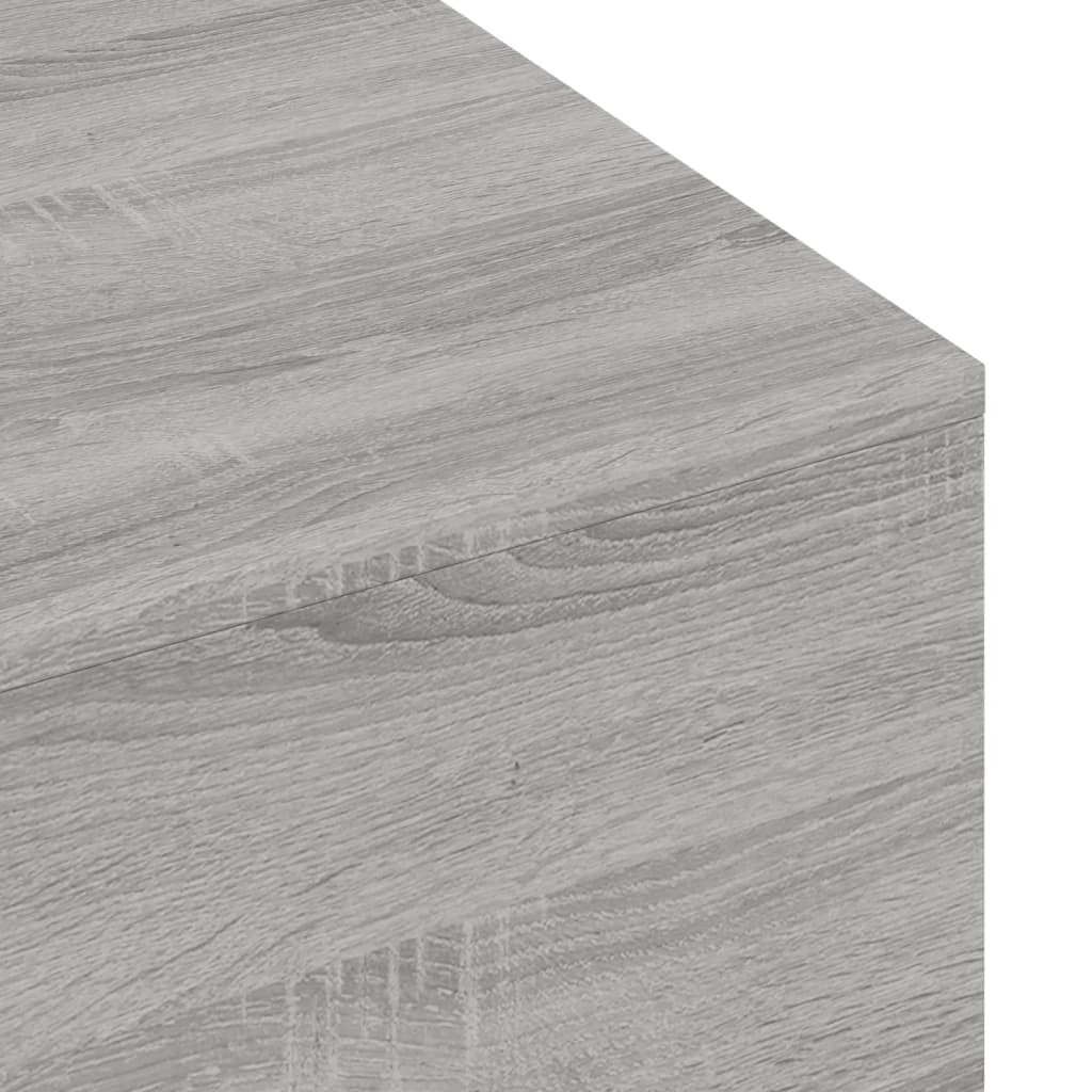 vidaXL Kavos staliukas, pilkas ąžuolo, 100x49,5x31cm, apdirbta mediena
