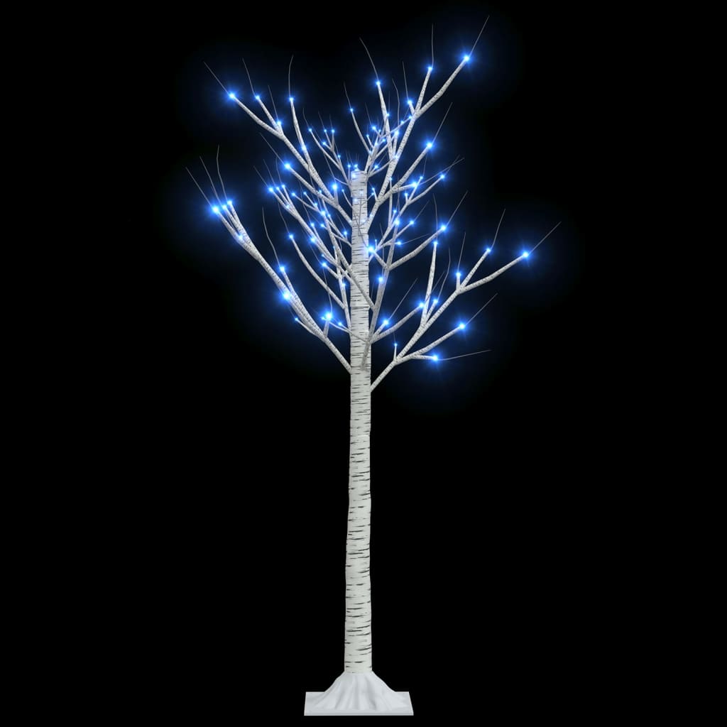vidaXL Kalėdinis medis, 1,2m, su 120 mėlynų LED lempučių
