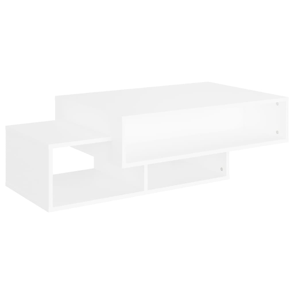vidaXL Kavos staliukas, baltos spalvos, 105x55x32cm, MDP