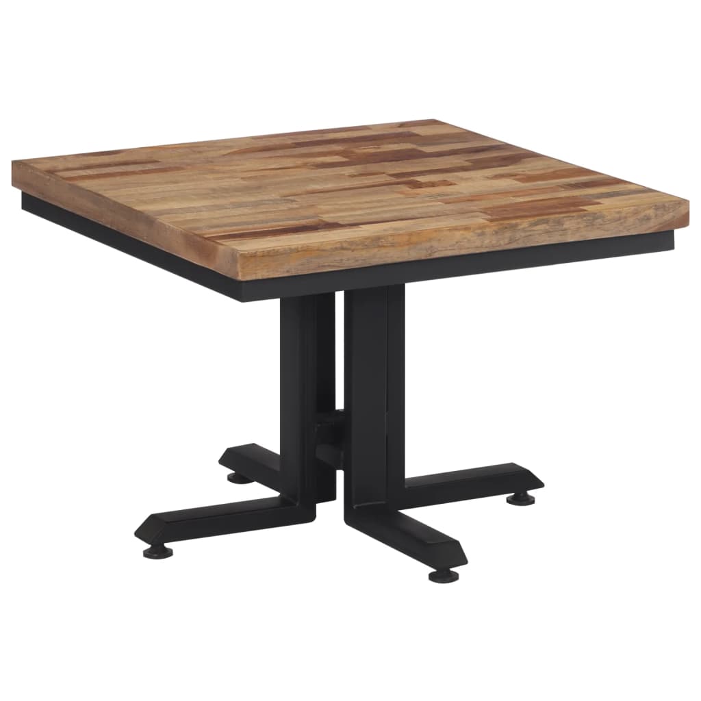 vidaXL Kavos staliukas, 55x55x40cm, perdirbta tikmedžio mediena