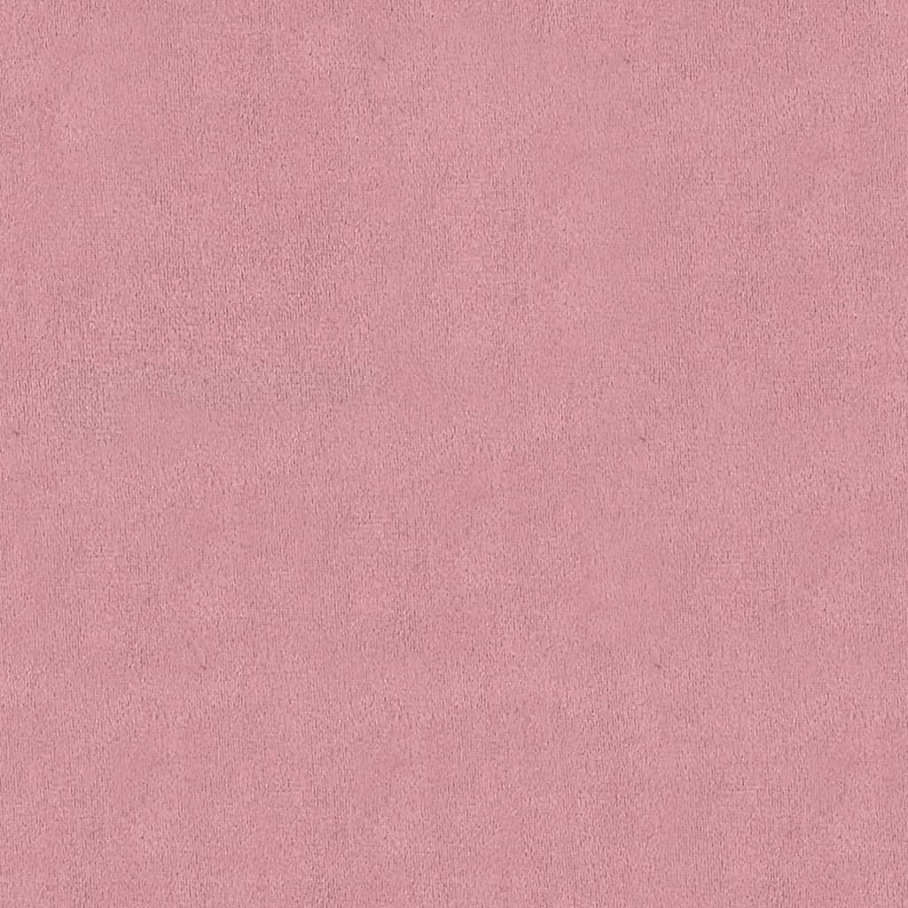vidaXL Suoliukas, rožinės spalvos, 80x45x60cm, aksomas