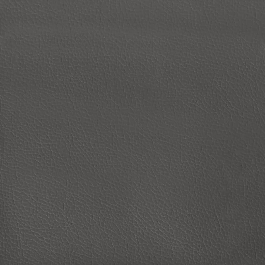 vidaXL Spyruoklinis čiužinys, pilkas, 100x200x20 cm, dirbtinė oda
