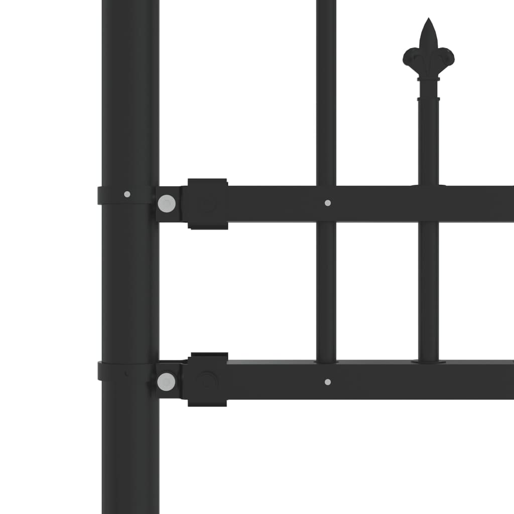 vidaXL Sodo tvora su smailiomis viršūnėmis, juoda, 140cm, plienas