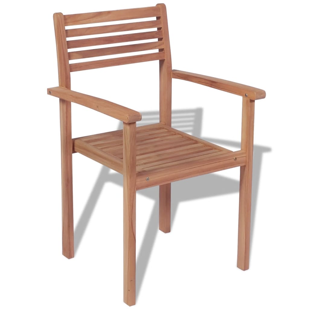 vidaXL Sudedamos sodo kėdės, 2 vnt., tikmedžio mediena