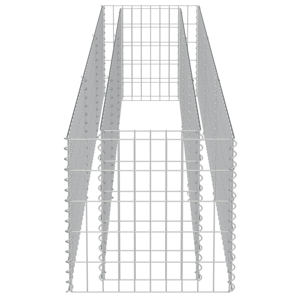 vidaXL Gabiono vazonas, galvanizuotas plienas, 270x50x50cm, aukštas