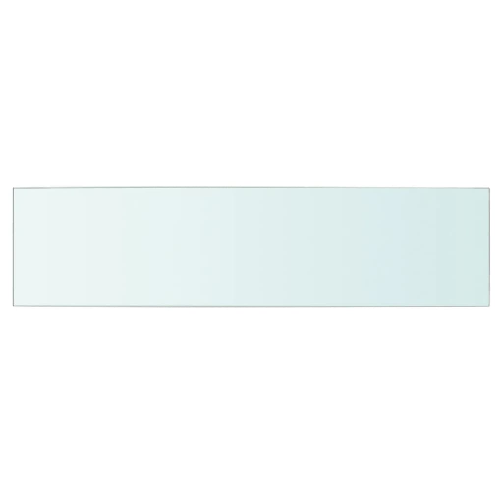 vidaXL Lentynos, 2vnt., skaidrios, 60x15cm, stiklo plokštė (243823x2)