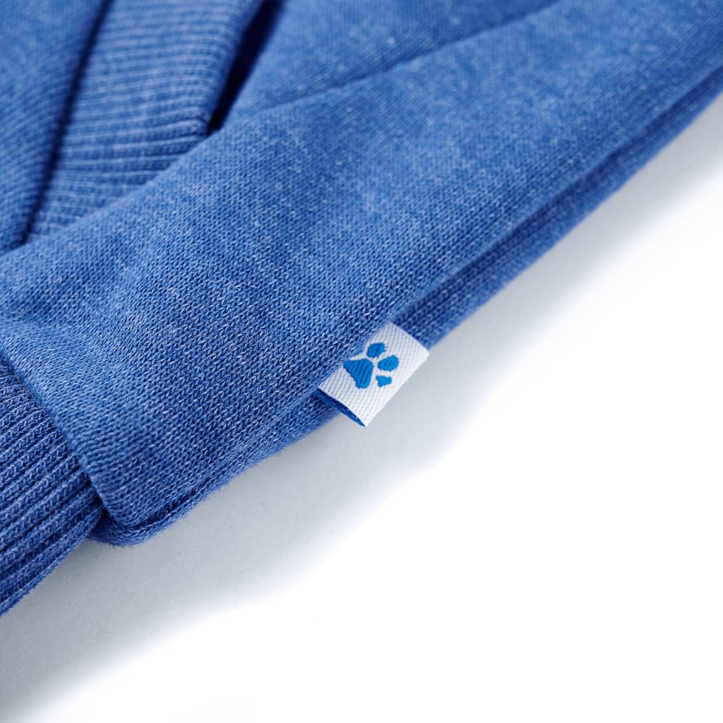 Vaikiškas sportinis megztinis su gobtuvu/užtrauktuku, mėlynos mišinys