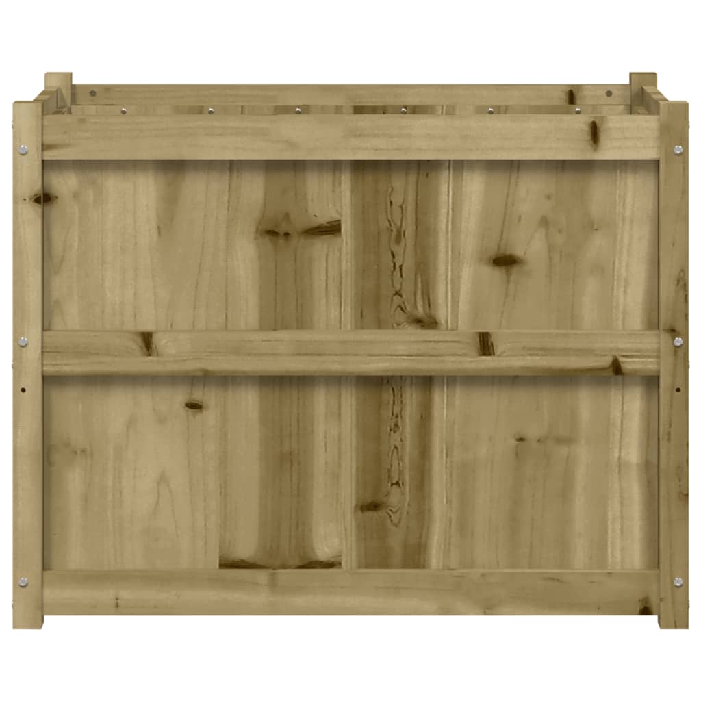 vidaXL Sodo lovelis, 90x50x70cm, impregnuota pušies mediena