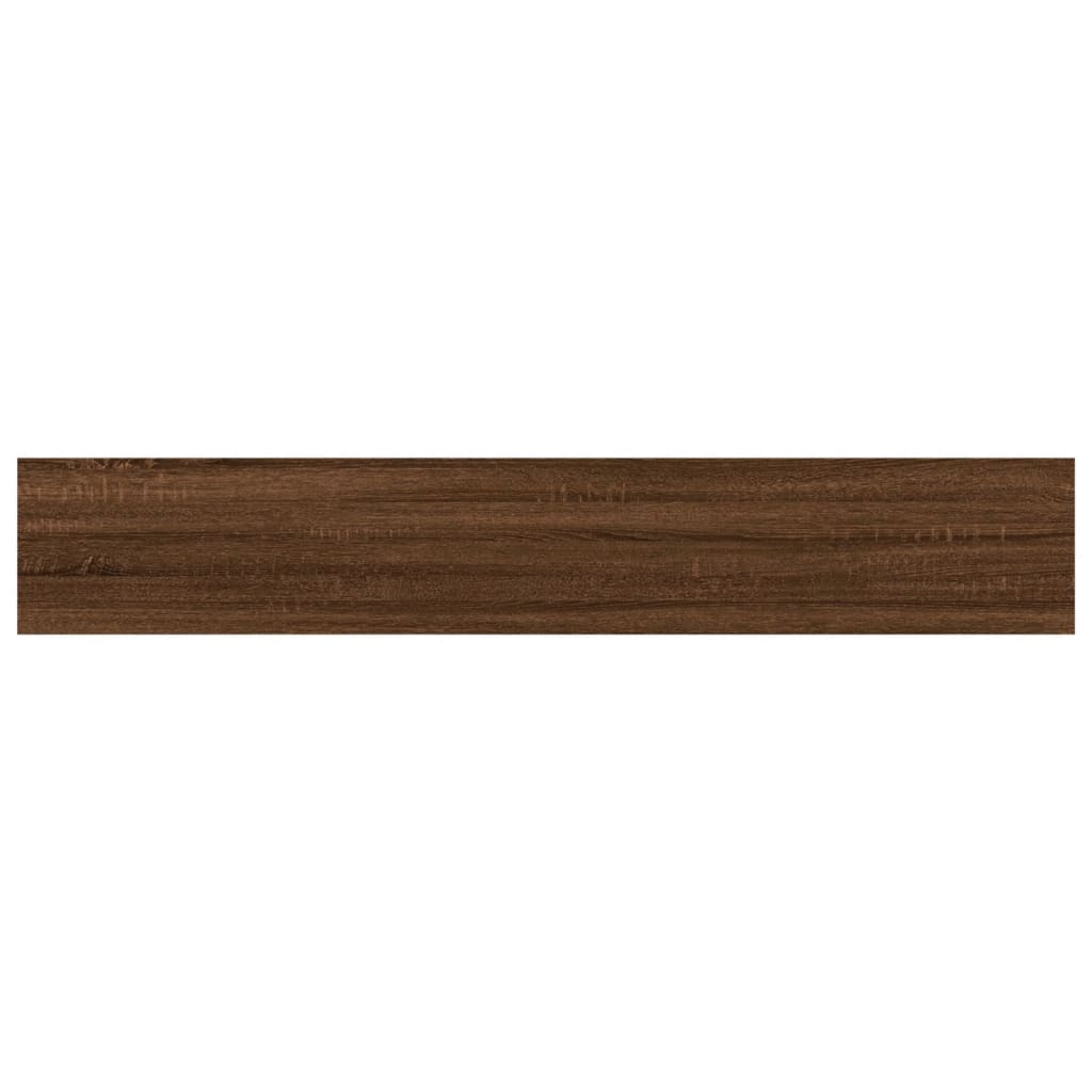 vidaXL Sieninės lentynos, 4vnt., rudos ąžuolo, 60x10x1,5cm, mediena